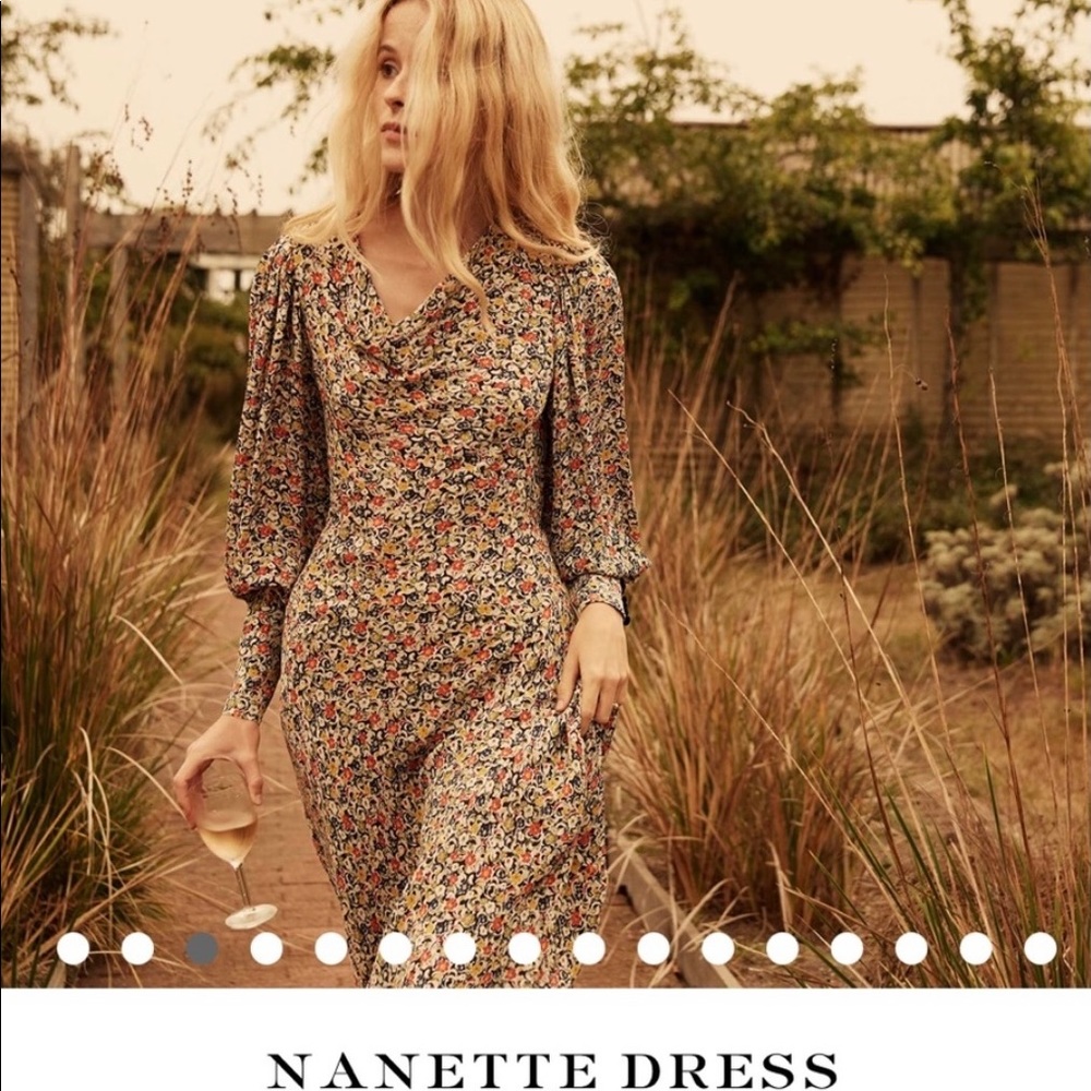 Doen Nanette Belted Floral Crepe Maxi Dress - NWT